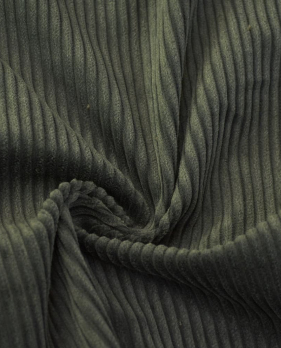 Ткань Вельвет Хлопковый 198 цвет серый полоска картинка