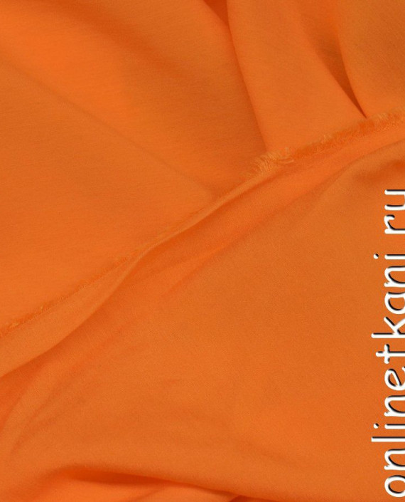 Ткань Вискоза 0201 цвет оранжевый картинка 1