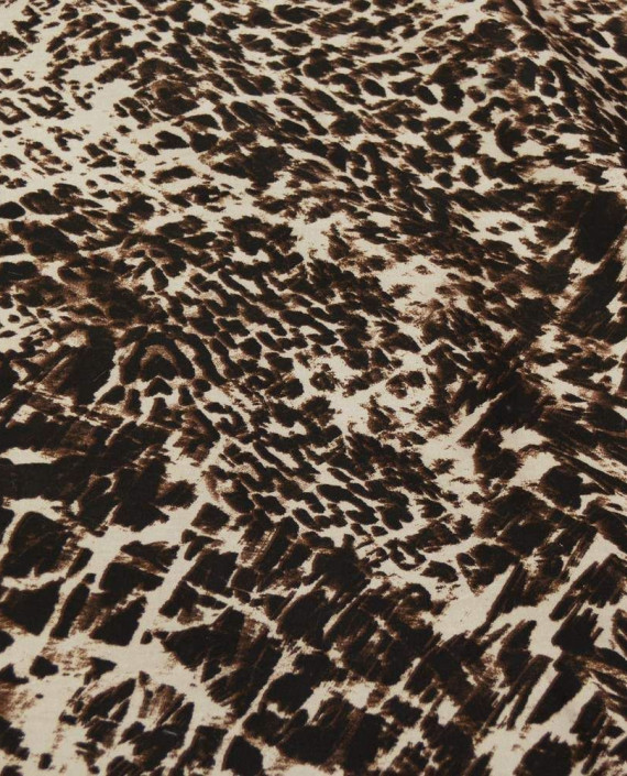 Ткань Вискоза Рубашечная 0337 цвет айвори леопардовый картинка