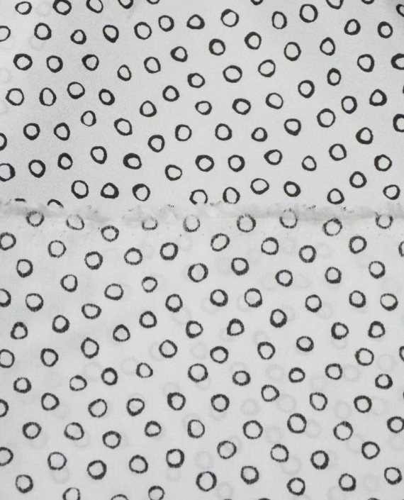 Ткань Вискоза Рубашечная 0360 цвет белый геометрический картинка 2