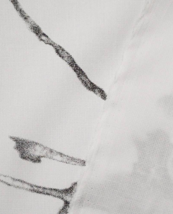 Ткань Вискоза Рубашечная 0368 цвет белый абстрактный картинка 1