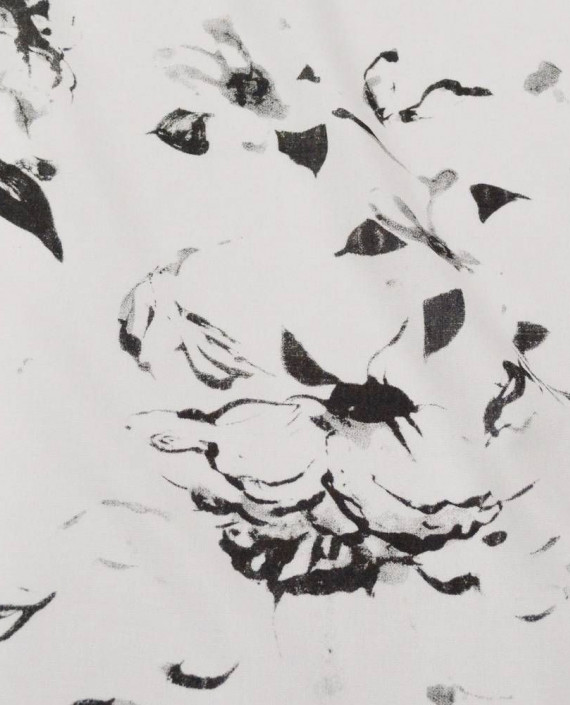 Ткань Вискоза Рубашечная 0369 цвет белый абстрактный картинка