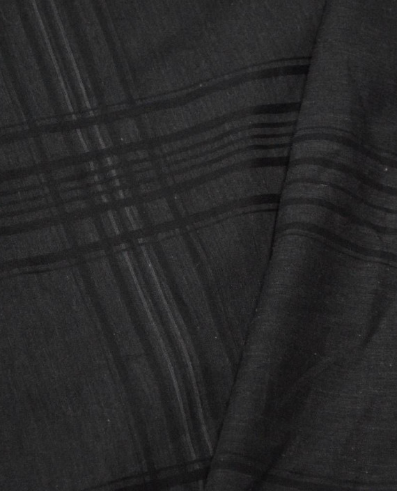 Ткань Вискоза Рубашечная 0376 цвет серый в клетку картинка 1