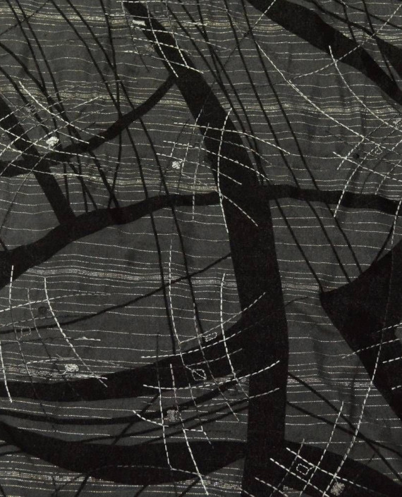 Ткань Вискоза Рубашечная 0381 цвет серый абстрактный картинка