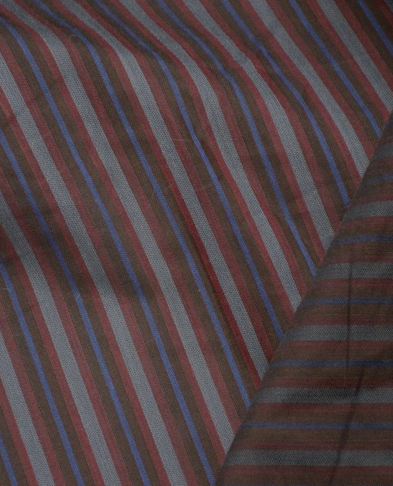 Ткань Вискоза Рубашечная 0385 цвет разноцветный в полоску картинка 2