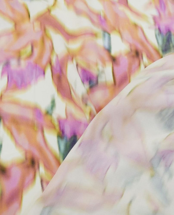 Ткань Вискоза Плательно-рубашечная 0407 цвет разноцветный цветочный картинка 2