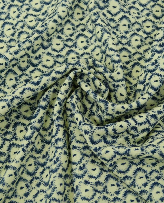 Ткань Вискоза Плательно-рубашечная 0413 цвет айвори геометрический картинка