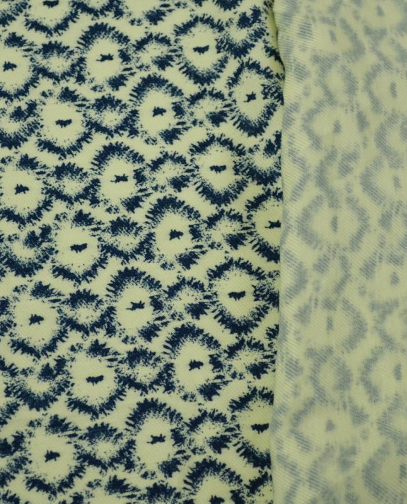 Ткань Вискоза Плательно-рубашечная 0413 цвет айвори геометрический картинка 2
