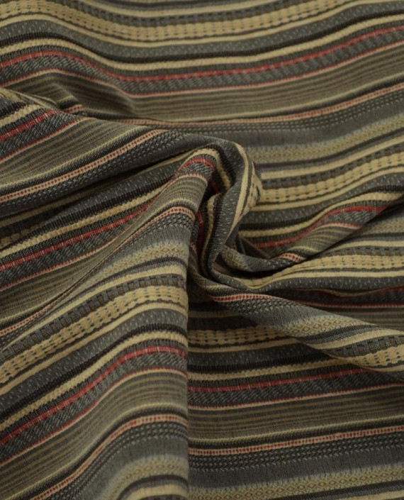 Ткань Вискоза Рубашечная 0420 цвет разноцветный в полоску картинка