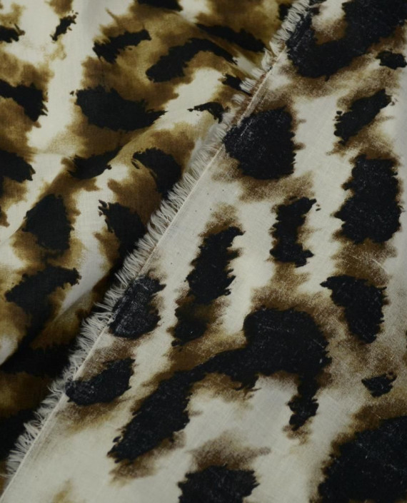 Ткань Вискоза Рубашечная 0429 цвет разноцветный леопардовый картинка 1