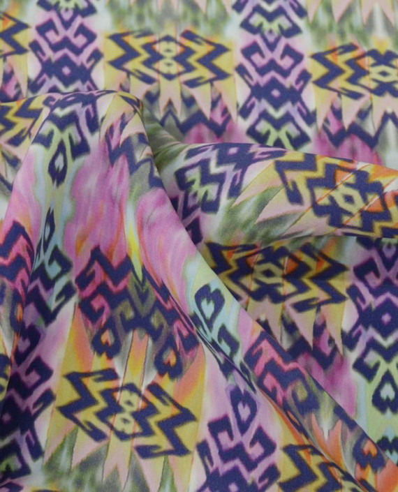 Ткань Вискоза Плательная 0432 цвет разноцветный абстрактный картинка