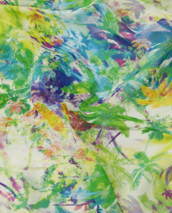 Ткань Шифон Принтованный 2 0433 цвет разноцветный цветочный картинка