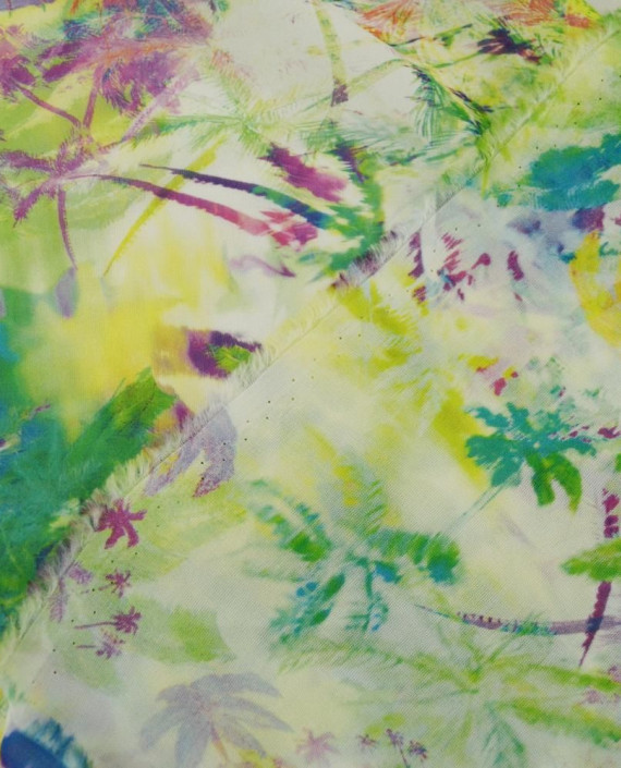 Ткань Шифон Принтованный 2 0433 цвет разноцветный цветочный картинка 2