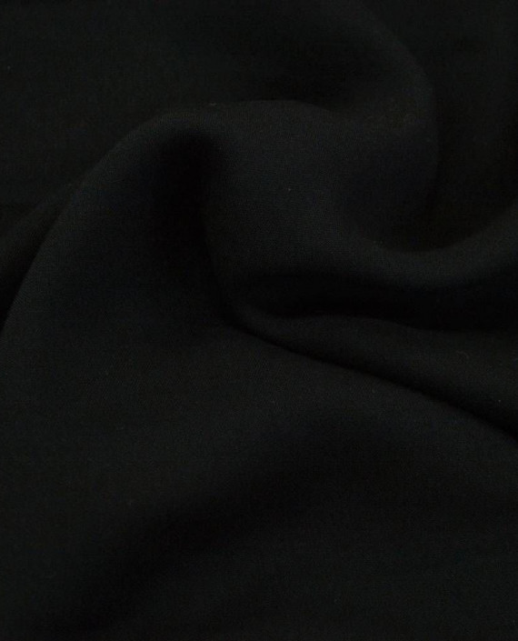 Ткань Штапель 0448 цвет черный картинка 2