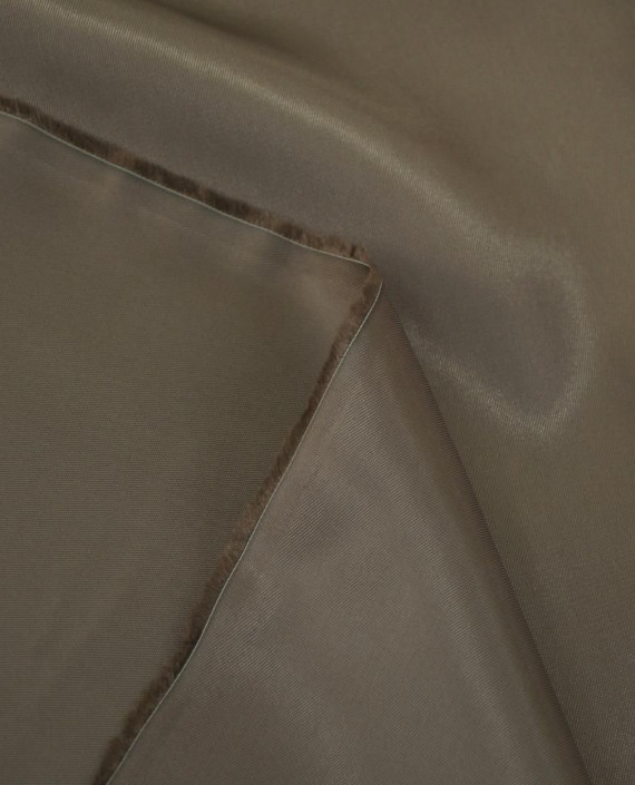 Ткань Подкладочная Вискоза 0474 цвет коричневый картинка 2