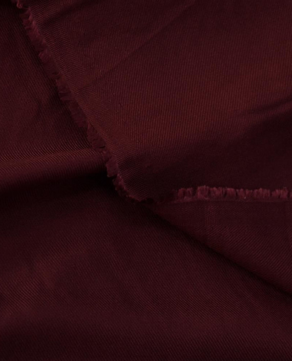 Ткань Вискоза Рубашечная 0570 цвет бордовый картинка 2
