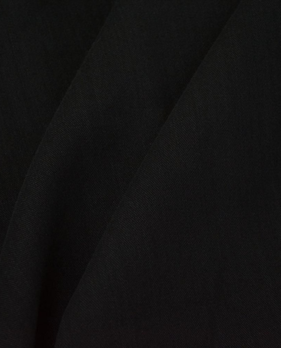 Ткань Костюмная Вискоза 0581 цвет черный картинка 1