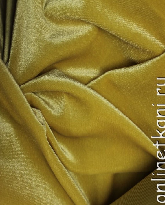 Ткань Бархат-стрейч «Грушевый» 026 цвет желтый картинка