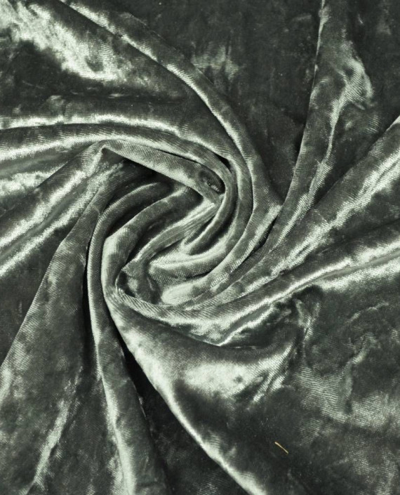 Ткань Бархат Мраморный 065 цвет серебро картинка