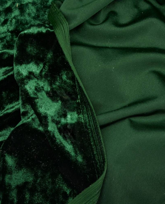 Ткань Бархат Мраморный 067 цвет зеленый картинка 2