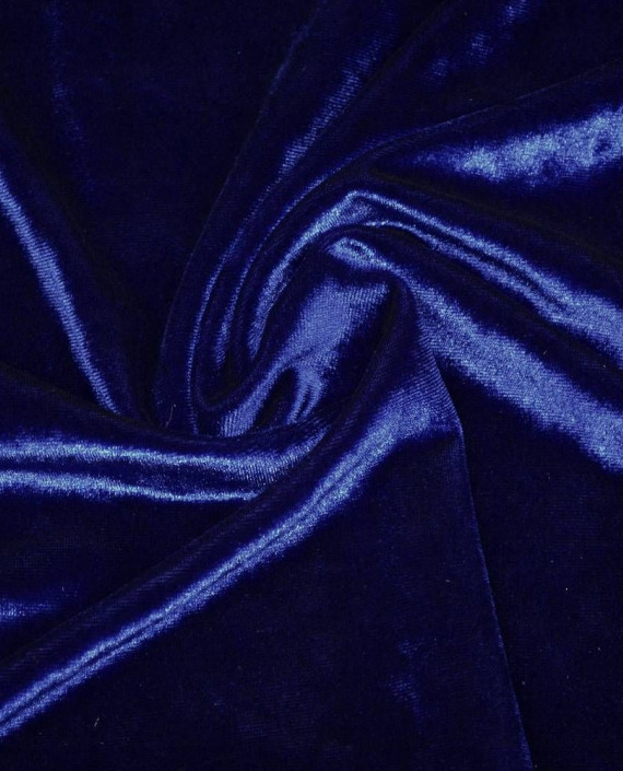 Ткань Бархат Мраморный 070 цвет синий картинка