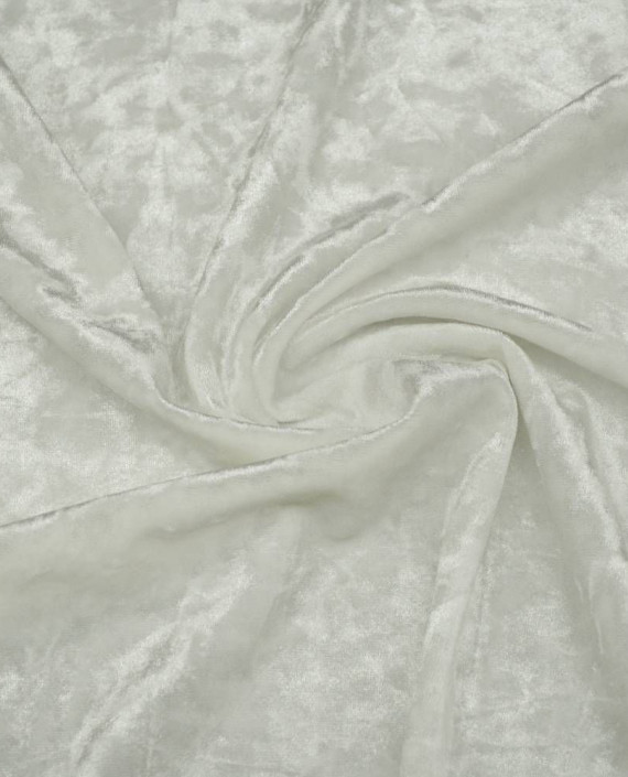 Ткань Бархат Мраморный 082 цвет белый картинка