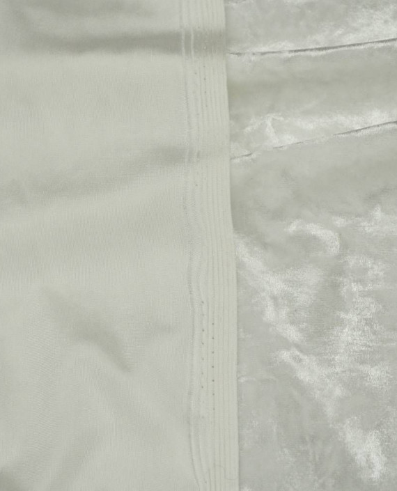 Ткань Бархат Мраморный 082 цвет белый картинка 2