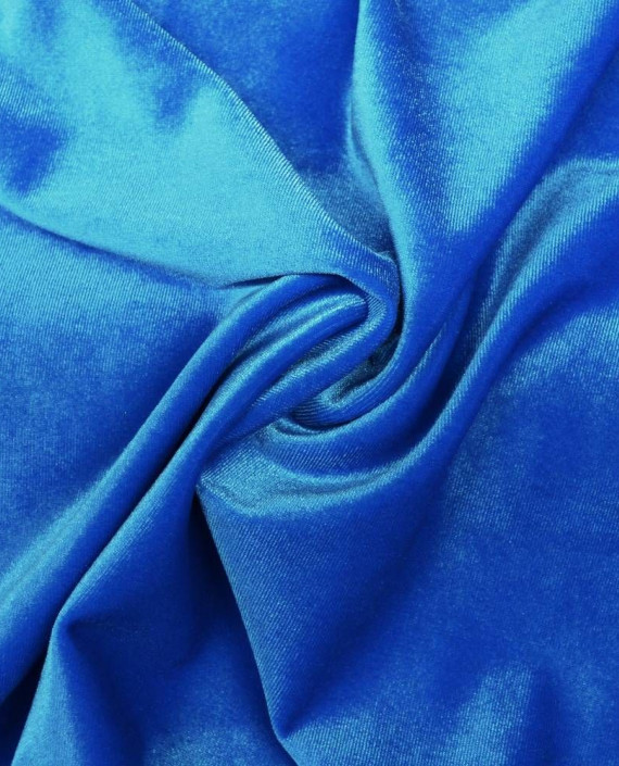 Ткань Бархат-стрейч 089 цвет голубой картинка