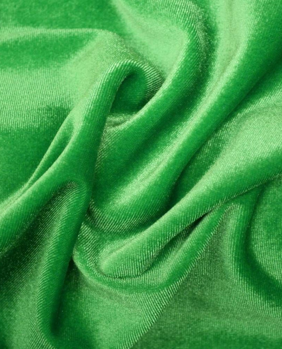 Ткань Бархат-стрейч 092 цвет зеленый картинка
