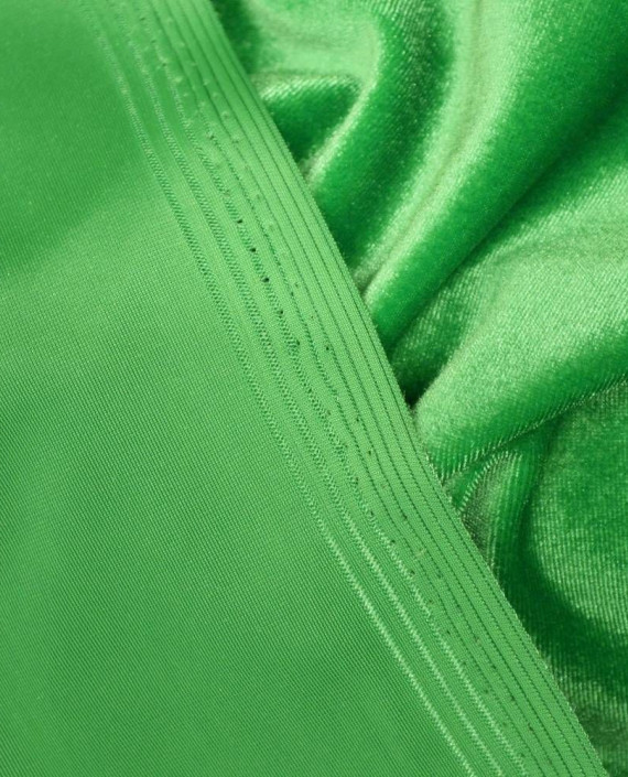 Ткань Бархат-стрейч 092 цвет зеленый картинка 2