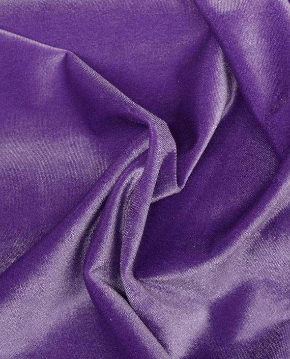 Ткань Бархат-стрейч 097 цвет фиолетовый картинка