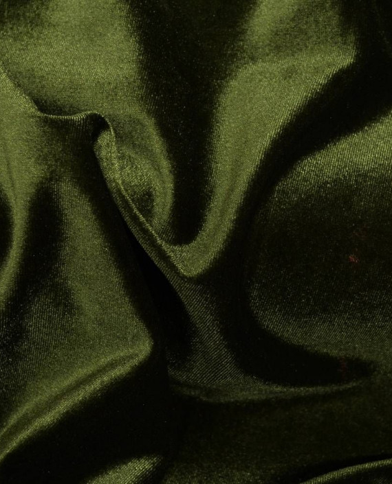 Ткань Бархат-стрейч 103 цвет зеленый картинка