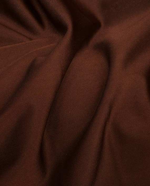 Ткань Бархат-стрейч 104 цвет коричневый картинка 2