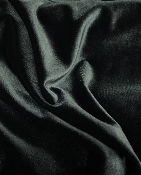 Ткань Бархат-стрейч 105 цвет черный картинка