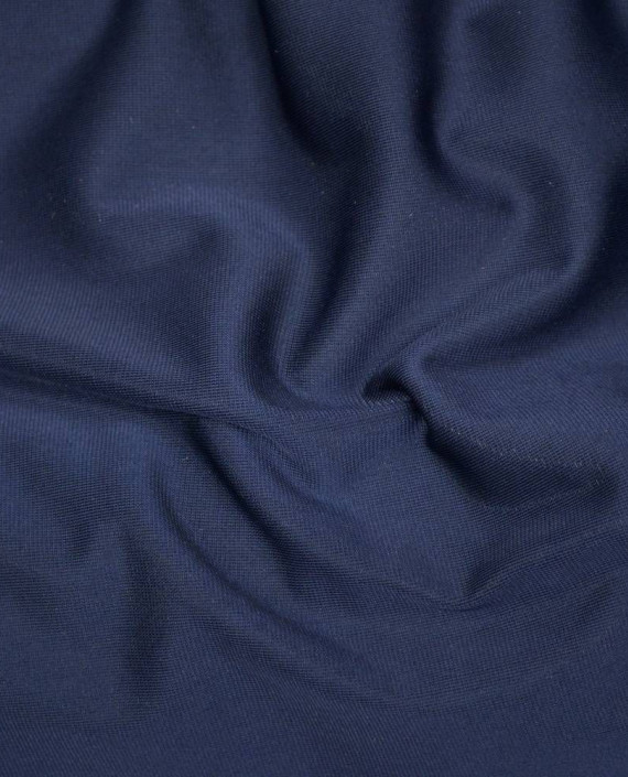 Ткань Бархат-стрейч 107 цвет синий картинка 1