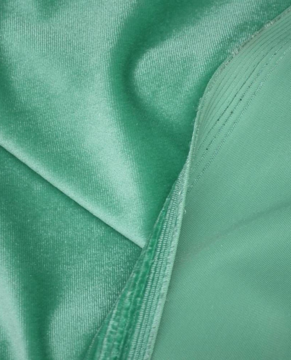 Ткань Бархат-стрейч 109 цвет зеленый картинка 2