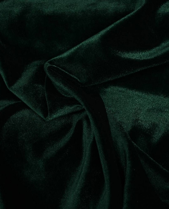Ткань Бархат-стрейч 113 цвет зеленый картинка