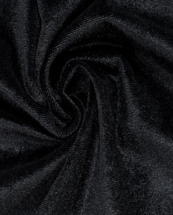 Бархат-стрейч (дефект покраски) 139 цвет черный картинка