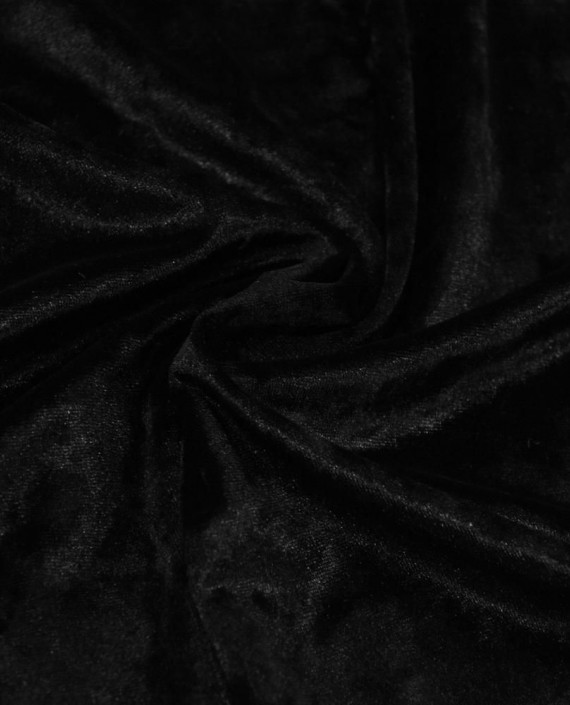 Бархат стрейч мраморный 178 цвет черный картинка