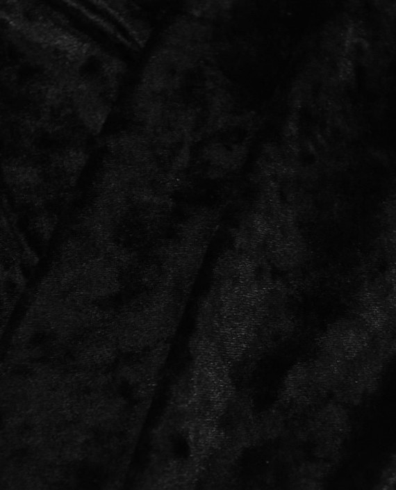 Бархат стрейч мраморный 178 цвет черный картинка 1