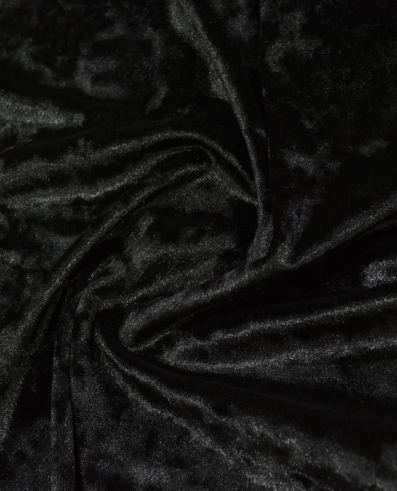 Бархат стрейч мраморный 191 цвет черный картинка