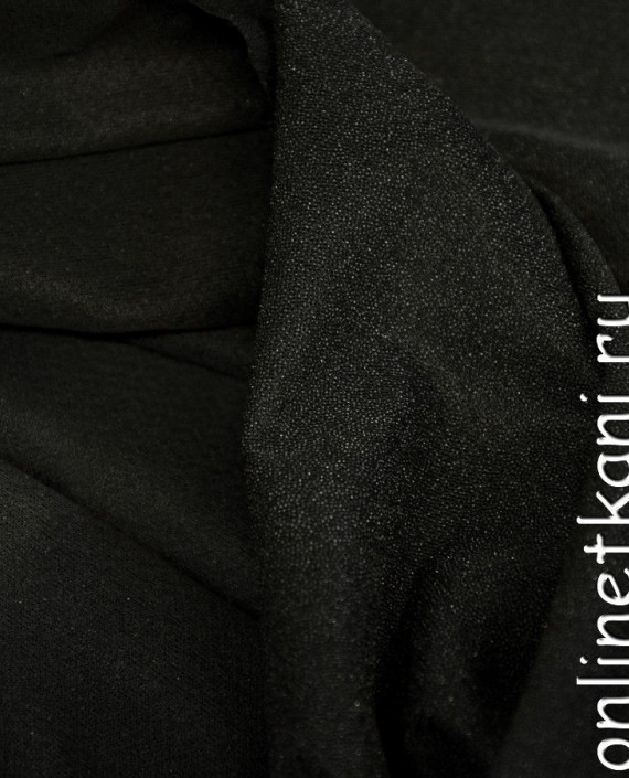 Ткань дублерин трикотажный 013 цвет черный картинка 2