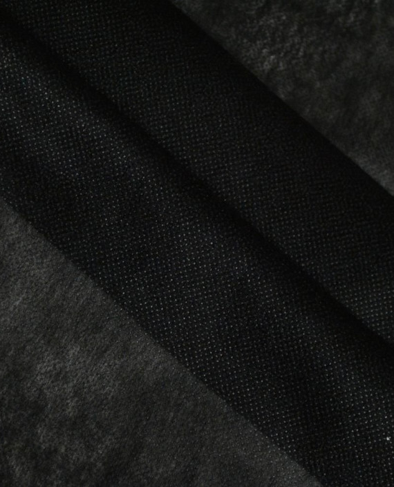 Ткань Флизелин 066 цвет черный картинка 2