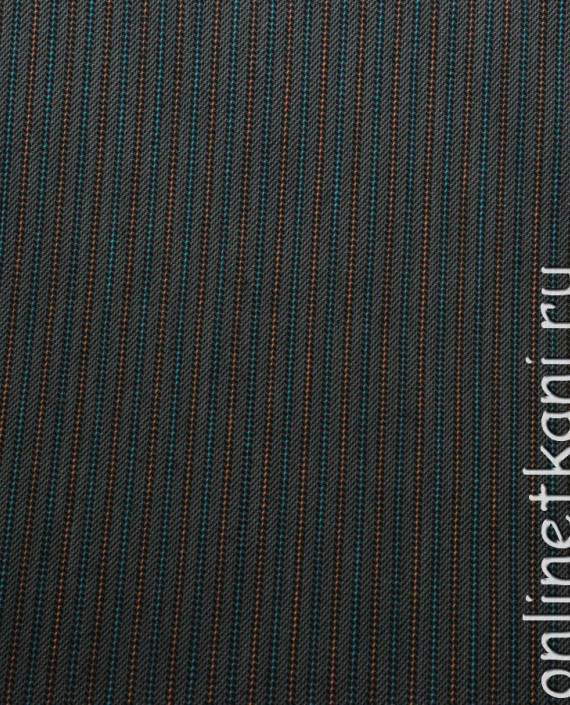 Ткань Хлопок 0242 цвет серый в полоску картинка 2
