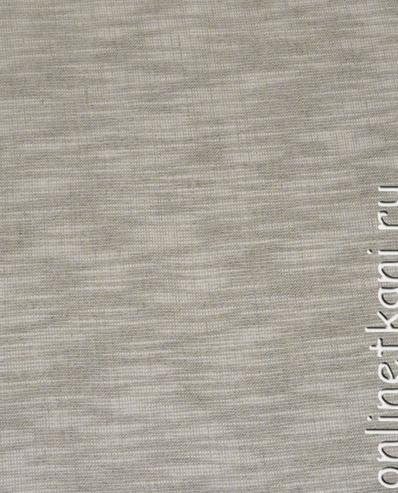 Ткань Лен 0074 цвет серый меланж картинка 1
