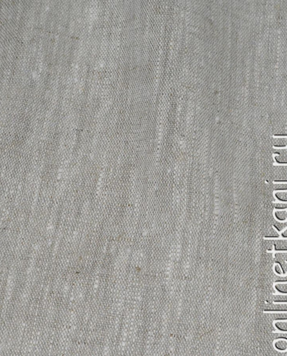 Ткань Лен 0073 цвет серый меланж картинка 2