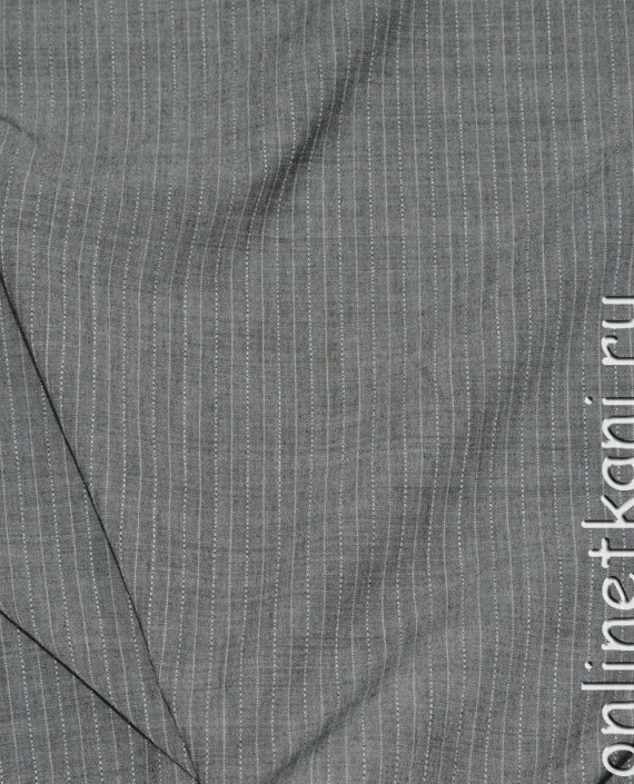 Ткань Вискоза 0072 цвет серый в полоску картинка