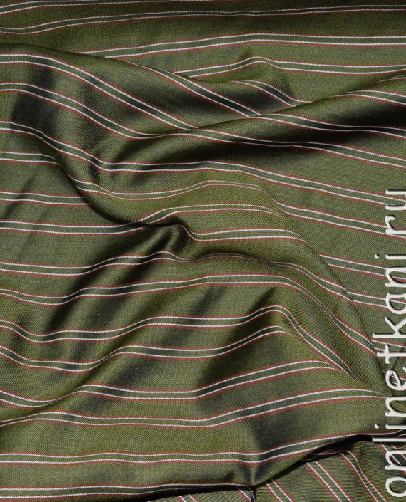 Ткань Вискоза Рубашечная "Зеленый папоротник" картинка 2