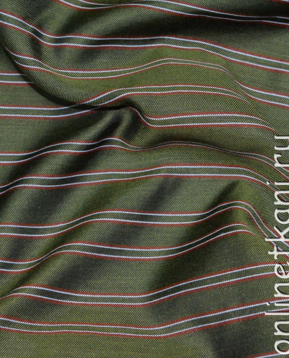 Ткань Вискоза Рубашечная "Зеленый папоротник" картинка