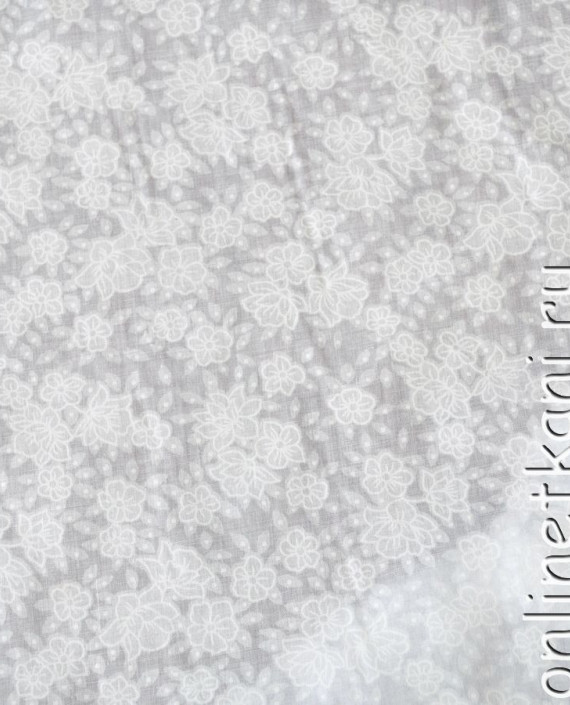 Ткань Хлопок "Летний день" 0049 цвет белый цветочный картинка